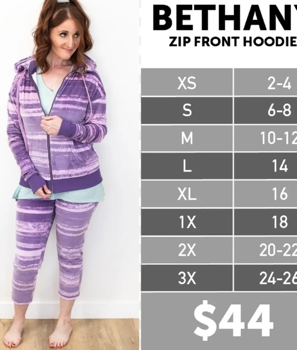 BNWT Lularoe Bethany Hoodie! - Picture 4 of 10